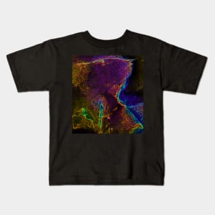 Black Panther Art - Glowing Edges 139 Kids T-Shirt